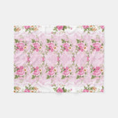 Couverture Polaire Fleurs vintages (Devant (Horizontal))