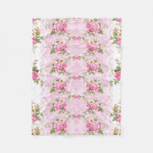 Couverture Polaire Fleurs vintages (Devant)