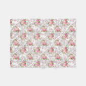 Couverture Polaire Fleurs vintages (Devant (Horizontal))