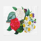 Couverture Polaire Fleurs vintages (Devant (Horizontal))