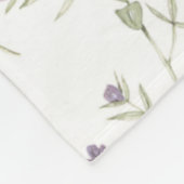Couverture Polaire Fleurs Vintages Pastel (Coin)