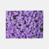 Couverture Polaire Fleurs violettes Bébé Toison Blanche Violettes (Devant (Horizontal))