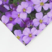 Couverture Polaire Fleurs violettes Bébé Toison Blanche Violettes (Coin)