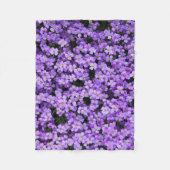 Couverture Polaire Fleurs violettes Bébé Toison Blanche Violettes (Devant)