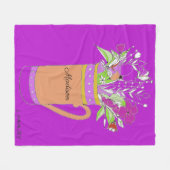 Couverture Polaire Fleurs violettes Claires Dans Les Femmes En Mug (Devant (Horizontal))