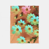 Couverture Polaire Fleurs Zinnia Elegans (Devant)