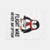 Couverture Polaire Flight Was Never An Option Sarcastic Witty Penguin (Devant (Horizontal))