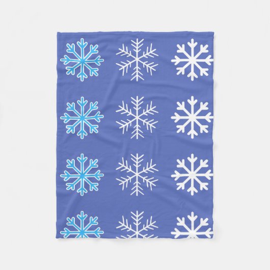 Couverture Polaire Flocon de neige (Devant)