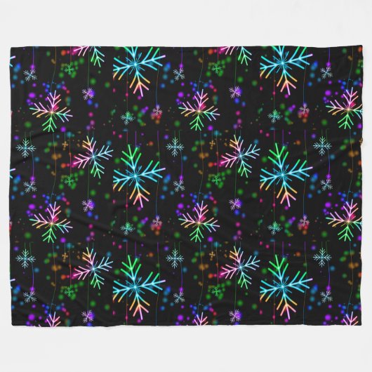 Couverture Polaire Flocon de neige (Devant (Horizontal))