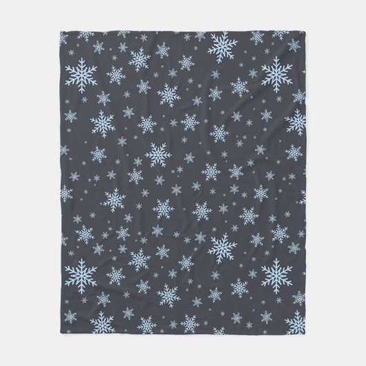 Couverture Polaire Flocon de neige (Devant)