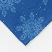 Couverture Polaire Flocon de neige confortable Fleece avec Monogramme (Coin)