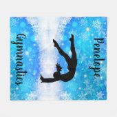 Couverture Polaire Flocon de neige de gymnastique (Devant (Horizontal))