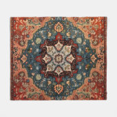 Couverture Polaire Flocon de neige en tapis persan oriental (Devant (Horizontal))