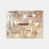 Couverture Polaire Flocon de neige personnalisé de Bokeh d'art de (Devant (Horizontal))