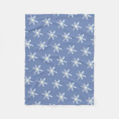 Couverture Polaire Flocons de neige (Devant)