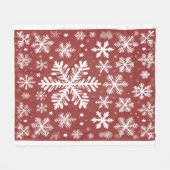 Couverture Polaire Flocons de neige  (Devant (Horizontal))