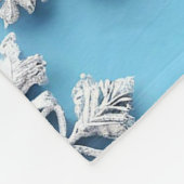 Couverture Polaire Flocons de neige 3d bleus (Coin)