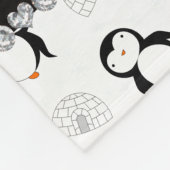 Couverture Polaire Flocons de neige blancs nommés faits sur commande (Coin)