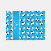 Couverture Polaire Flocons de neige nommés faits sur commande (Devant (Horizontal))