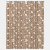 Couverture Polaire Flocons de Noël à la Crème de Cacao (Devant)