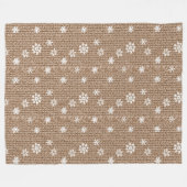 Couverture Polaire Flocons de Noël à la Crème de Cacao (Devant (Horizontal))