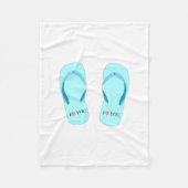 Couverture Polaire Flops Turquoise Flip Flops Blanche (Devant)