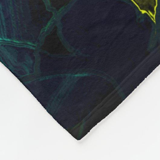 Couverture Polaire Flor virtuel em azul gradiente, estilhaçada (Coin)