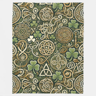 Couverture Polaire Floraison Celtique