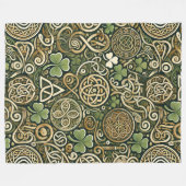 Couverture Polaire Floraison celtique (Devant (Horizontal))