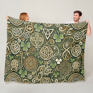 Couverture Polaire Floraison Celtique