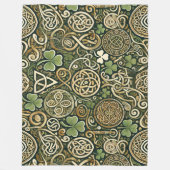 Couverture Polaire Floraison Celtique (Devant)