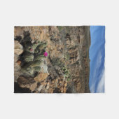 Couverture Polaire Floraison de cactus (Devant (Horizontal))