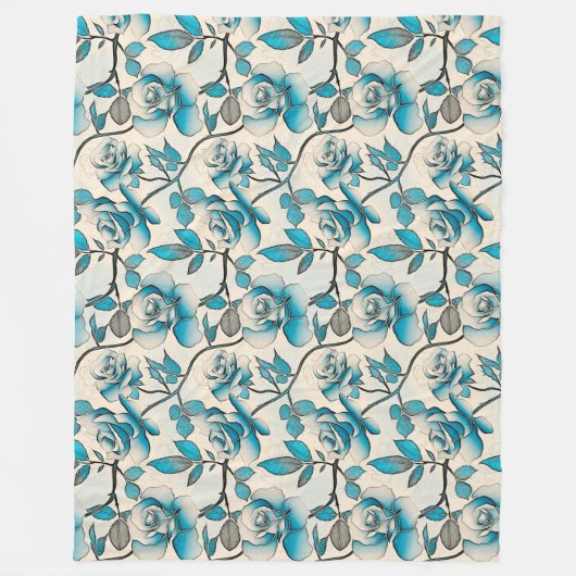 Couverture Polaire Floral (Devant)