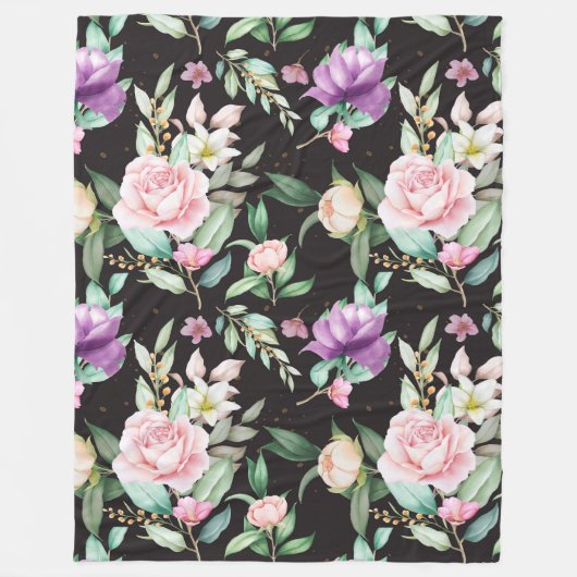 Couverture Polaire Floral (Devant)