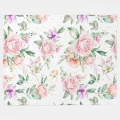 Couverture Polaire Floral (Devant (Horizontal))