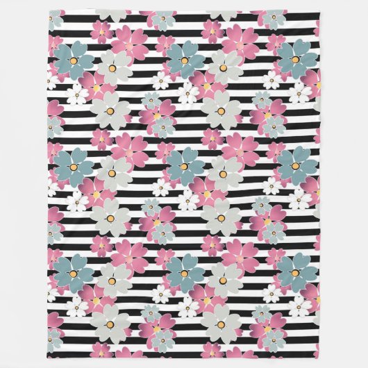 Couverture Polaire Floral (Devant)