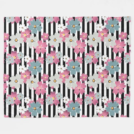 Couverture Polaire Floral (Devant (Horizontal))