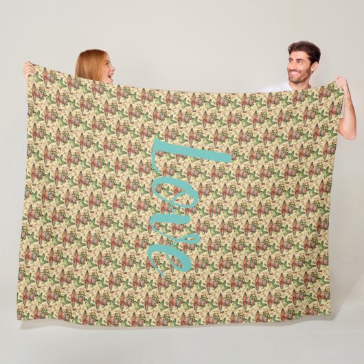 Couverture Polaire Floral (En situation)