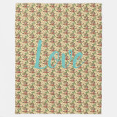 Couverture Polaire Floral (Devant)