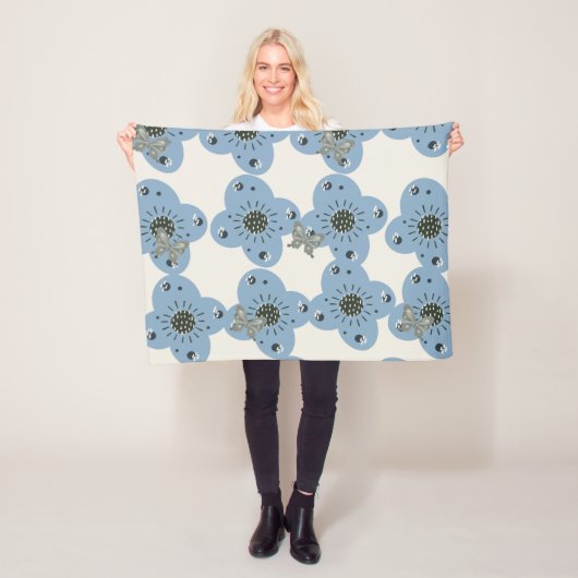 Couverture Polaire Floral (En situation)