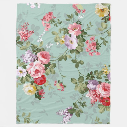 Couverture Polaire Floral (Devant)