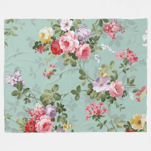 Couverture Polaire Floral (Devant (Horizontal))