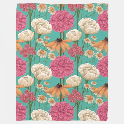 Couverture Polaire Floral (Devant)