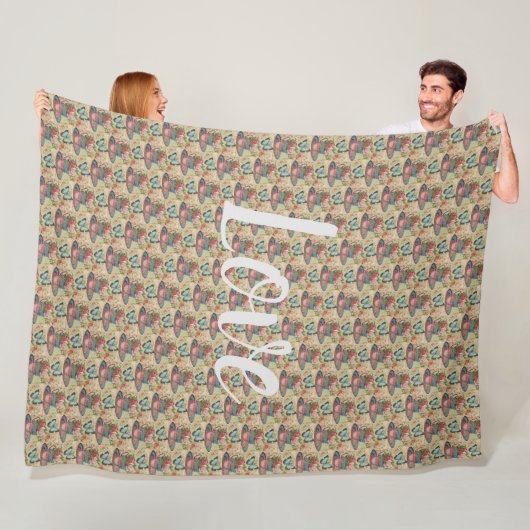 Couverture Polaire Floral (En situation)