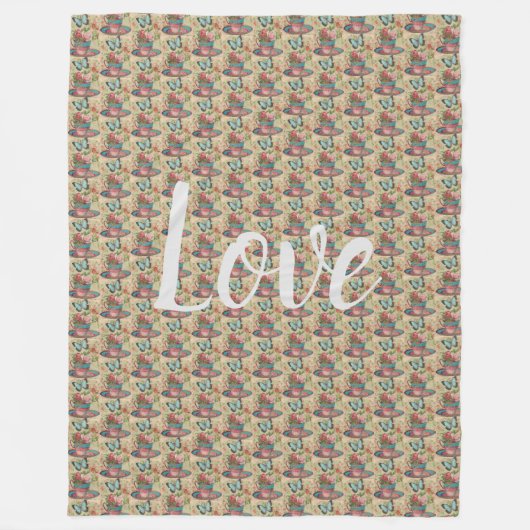 Couverture Polaire Floral (Devant)