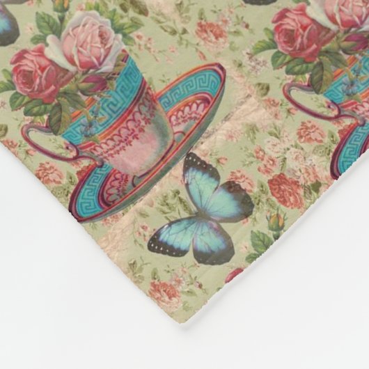 Couverture Polaire Floral (Coin)