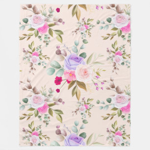 Couverture Polaire Floral