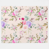 Couverture Polaire Floral (Devant (Horizontal))