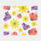 Couverture Polaire Floral (Devant (Horizontal))