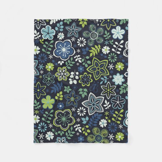 Couverture Polaire Floral 3D Wall (Devant)